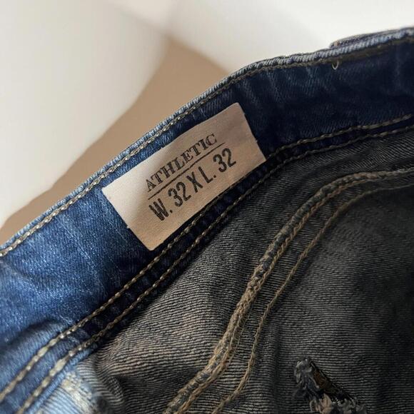 T.K. Axel Brand Jeans Men’s W32 L32 Athletic Fit Stretch Blue Denim - Picture 10 of 13